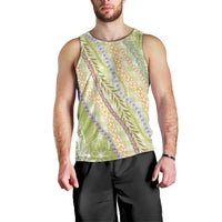 Green Palaka Hawaii Leis Men Tank Top Hawaiian-plaid Elegant Tropical Vibes LT14 - Polynesian Pride