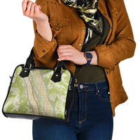 Green Palaka Hawaii Leis Shoulder Handbag Hawaiian-plaid Elegant Tropical Vibes LT14 - Polynesian Pride