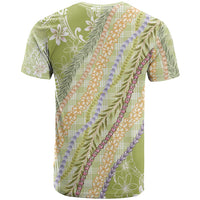 Green Palaka Hawaii Leis T Shirt Hawaiian-plaid Elegant Tropical Vibes LT14 - Polynesian Pride