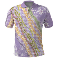 Purple Palaka Hawaii Leis Polo Shirt Hawaiian-plaid Elegant Tropical Vibes LT14 Purple - Polynesian Pride