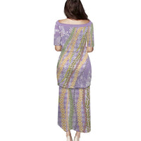 Purple Palaka Hawaii Leis Puletasi Hawaiian-plaid Elegant Tropical Vibes LT14 - Polynesian Pride