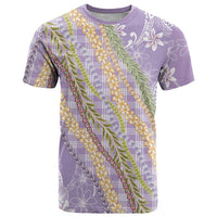 Purple Palaka Hawaii Leis T Shirt Hawaiian-plaid Elegant Tropical Vibes - Polynesian Pride