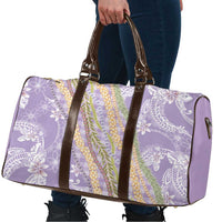 Purple Palaka Hawaii Leis Travel Bag Hawaiian-plaid Elegant Tropical Vibes LT14 - Polynesian Pride