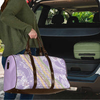 Purple Palaka Hawaii Leis Travel Bag Hawaiian-plaid Elegant Tropical Vibes LT14 - Polynesian Pride