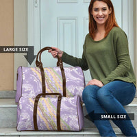 Purple Palaka Hawaii Leis Travel Bag Hawaiian-plaid Elegant Tropical Vibes LT14 - Polynesian Pride