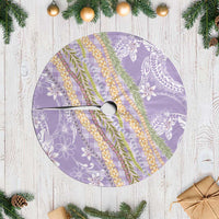 Purple Palaka Hawaii Leis Tree Skirt Hawaiian-plaid Elegant Tropical Vibes LT14 Casual Purple - Polynesian Pride