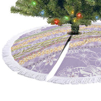 Purple Palaka Hawaii Leis Tree Skirt Hawaiian-plaid Elegant Tropical Vibes LT14 - Polynesian Pride