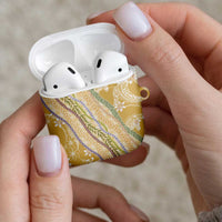 Yellow Palaka Hawaii Leis AirPods Case Hawaiian-plaid Elegant Tropical Vibes LT14 - Polynesian Pride