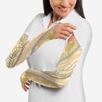 Yellow Palaka Hawaii Leis Arm Sleeves Hawaiian-plaid Elegant Tropical Vibes LT14 - Polynesian Pride