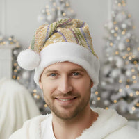 Yellow Palaka Hawaii Leis Christmas Santa Hat Hawaiian-plaid Elegant Tropical Vibes LT14 - Polynesian Pride