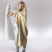 Yellow Palaka Hawaii Leis Hooded Blanket Hawaiian-plaid Elegant Tropical Vibes LT14 - Polynesian Pride