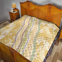 Yellow Palaka Hawaii Leis Quilt Hawaiian-plaid Elegant Tropical Vibes - Polynesian Pride