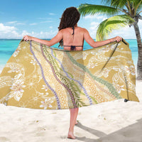 Yellow Palaka Hawaii Leis Sarong Hawaiian-plaid Elegant Tropical Vibes - Polynesian Pride