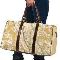 Yellow Palaka Hawaii Leis Travel Bag Hawaiian-plaid Elegant Tropical Vibes LT14 - Polynesian Pride
