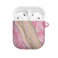 Pink Palaka Hawaii Leis AirPods Case Hawaiian-plaid Elegant Tropical Vibes LT14 Pink - Polynesian Pride