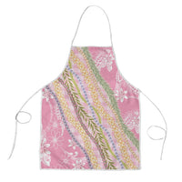 Pink Palaka Hawaii Leis Apron Hawaiian-plaid Elegant Tropical Vibes - Polynesian Pride