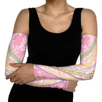 Pink Palaka Hawaii Leis Arm Sleeves Hawaiian-plaid Elegant Tropical Vibes LT14 - Polynesian Pride