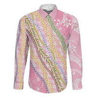 Pink Palaka Hawaii Leis Family Matching Mermaid Dress and Hawaiian Shirt Hawaiian-plaid Elegant Tropical Vibes - Polynesian Pride