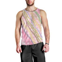 Pink Palaka Hawaii Leis Men Tank Top Hawaiian-plaid Elegant Tropical Vibes LT14 - Polynesian Pride