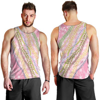 Pink Palaka Hawaii Leis Men Tank Top Hawaiian-plaid Elegant Tropical Vibes LT14 - Polynesian Pride