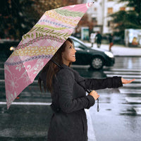 Pink Palaka Hawaii Leis Umbrella Hawaiian-plaid Elegant Tropical Vibes LT14 - Polynesian Pride