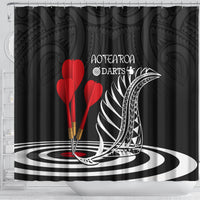 New Zealand Darts Shower Curtain Aotearoa Maori Fern Bring It On LT14 - Polynesian Pride
