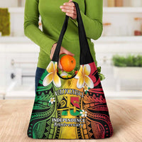 Vanuatu Independence Day Grocery Bag Long God Yumi Stanap Happy 45th Anniversary LT14