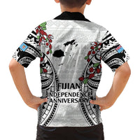 Fiji Day Hawaiian Shirt Happy 54 Years Of Independence Tapa Pattern White LT14 - Polynesian Pride