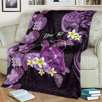 Personalised Aloha Hawaii Kauai Island Blanket Garden Isle Map Sea Turtle Plumeria LT14 - Polynesian Pride