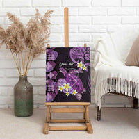 Personalised Aloha Hawaii Kauai Island Canvas Wall Art Garden Isle Map Sea Turtle Plumeria LT14 - Polynesian Pride