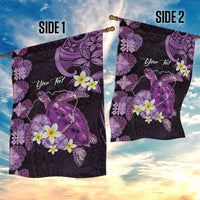 Personalised Aloha Hawaii Kauai Island Garden Flag Garden Isle Map Sea Turtle Plumeria LT14 - Polynesian Pride