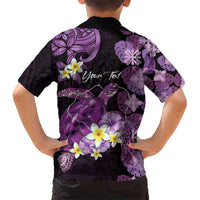 Personalised Aloha Hawaii Kauai Island Hawaiian Shirt Garden Isle Map Sea Turtle Plumeria LT14 - Polynesian Pride