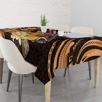 Personalised Aloha Hawaii Lanai Island Tablecloth Pineapple Isle Map Sea Turtle Plumeria LT14 - Polynesian Pride