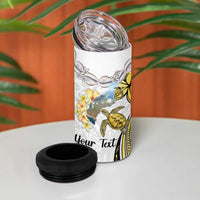 Personalised Aloha Hawaii Niihau Island 4 in 1 Can Cooler Tumbler Forbidden Isle Map Shell Lei