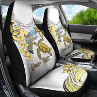 Personalised Aloha Hawaii Niihau Island Car Seat Cover Forbidden Isle Map Shell Lei