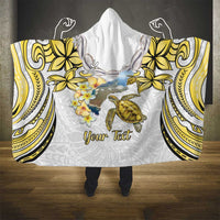 Personalised Aloha Hawaii Niihau Island Hooded Blanket Forbidden Isle Map Shell Lei LT14 - Polynesian Pride