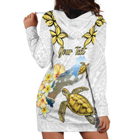 Personalised Aloha Hawaii Niihau Island Hoodie Dress Forbidden Isle Map Shell Lei