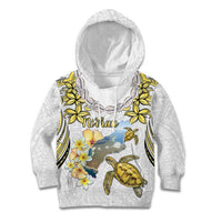 Personalised Aloha Hawaii Niihau Island Kid Hoodie Forbidden Isle Map Shell Lei