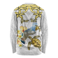 Personalised Aloha Hawaii Niihau Island Long Sleeve Shirt Forbidden Isle Map Shell Lei LT14 - Polynesian Pride