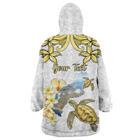 Personalised Aloha Hawaii Niihau Island Wearable Blanket Hoodie Forbidden Isle Map Shell Lei LT14 - Polynesian Pride