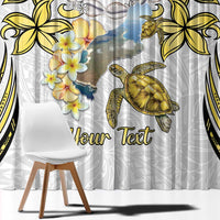 Personalised Aloha Hawaii Niihau Island Window Curtain Forbidden Isle Map Shell Lei LT14 - Polynesian Pride