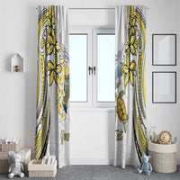 Personalised Aloha Hawaii Niihau Island Window Curtain Forbidden Isle Map Shell Lei LT14 - Polynesian Pride
