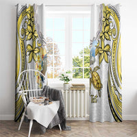 Personalised Aloha Hawaii Niihau Island Window Curtain Forbidden Isle Map Shell Lei LT14 - Polynesian Pride