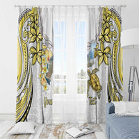 Personalised Aloha Hawaii Niihau Island Window Curtain Forbidden Isle Map Shell Lei LT14 - Polynesian Pride