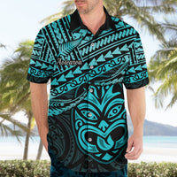 Personalised Matariki New Zealand Hawaiian Shirt Maori New Year Tiki Turquoise Version LT14 - Polynesian Pride