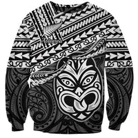 Matariki New Zealand Sweatshirt Maori New Year Tiki Black Version LT14 Unisex Black - Polynesian Pride