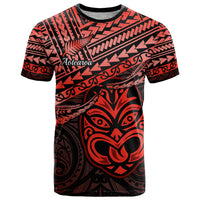 Matariki New Zealand T Shirt Maori New Year Tiki Red Version LT14 Red - Polynesian Pride