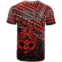 Matariki New Zealand T Shirt Maori New Year Tiki Red Version LT14 - Polynesian Pride