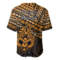 Matariki New Zealand Baseball Jersey Maori New Year Tiki Gold Version LT14