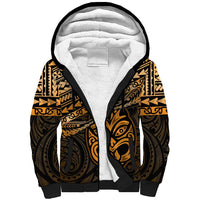 Matariki New Zealand Sherpa Hoodie Maori New Year Tiki Gold Version LT14 Unisex Gold - Polynesian Pride